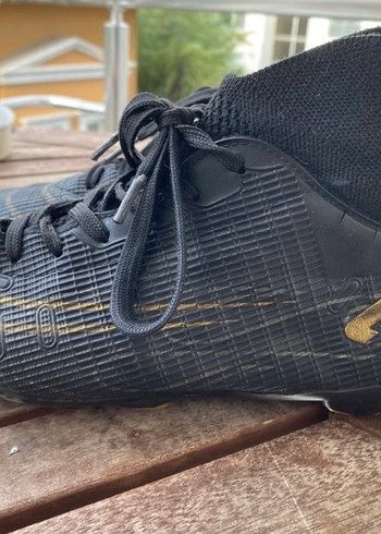 Gri Erkek Futbol Ayakkabısı Velcro Bağcıklı - Görsel 2