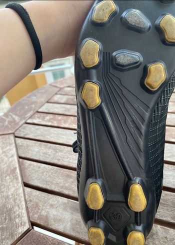 Gri Erkek Futbol Ayakkabısı Velcro Bağcıklı - Görsel 3