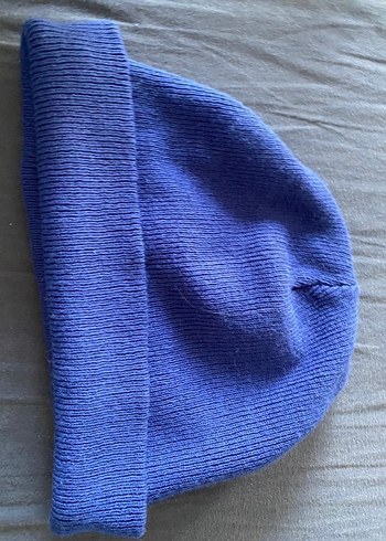 Kadın Mavi Triko Polar Bere - Görsel 2