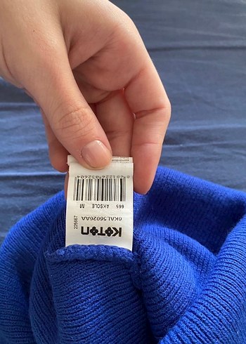 Kadın Mavi Triko Polar Bere - Görsel 3