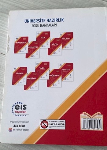 Eis Yayınları Üniversite Hazırlık Matematik Soru Bankası - Görsel 2