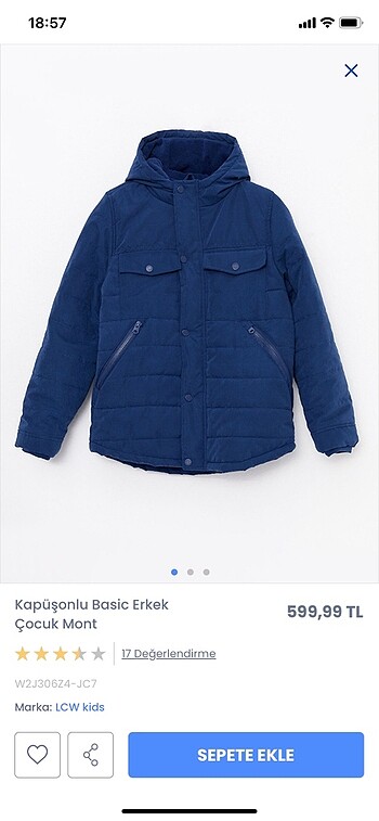 lcw erkek cocuk mont