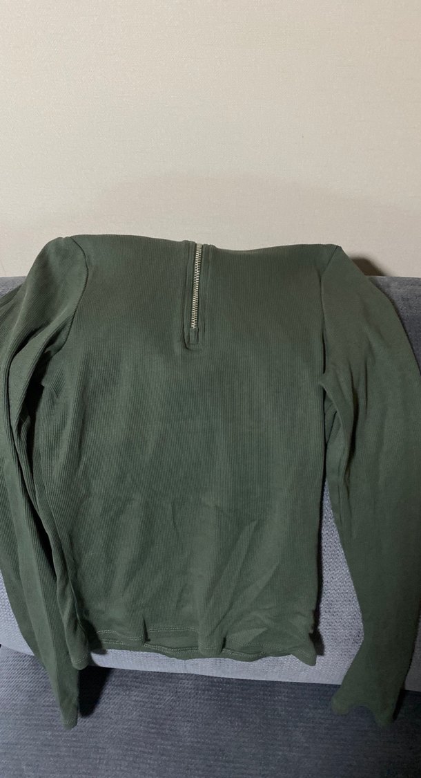 Gri Yarım Fermuarlı Yüksek Yakalı Erkek Sweatshirt - Görsel 2