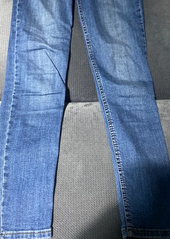 Kadın Mavi Denim Normal Boy Jean - Görsel 2