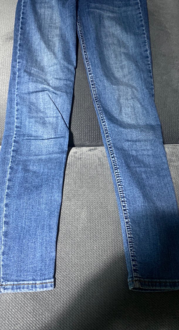 Kadın Mavi Denim Normal Boy Jean - Görsel 2