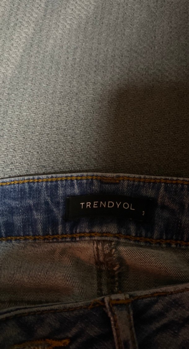 Kadın Mavi Denim Normal Boy Jean - Görsel 3