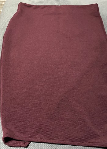 Bordo Midi Kalem Etek Yırtmaçlı - Görsel 4