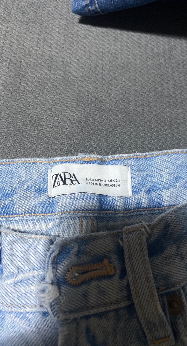 Kadın Mavi Midi Bol Kesim Denim Pantolon - Görsel 3