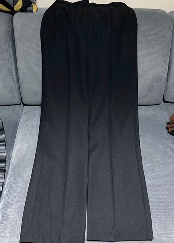 Siyah Kadın Uzun Kumaş Pantolon - Görsel 2