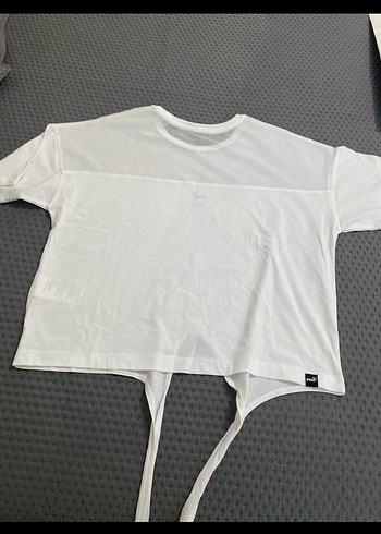 Kız Çocuk Beyaz Pamuklu Kısa Kollu Tişört - Görsel 2