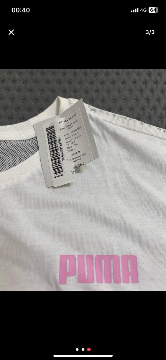 Kız Çocuk Beyaz Pamuklu Kısa Kollu Tişört - Görsel 3