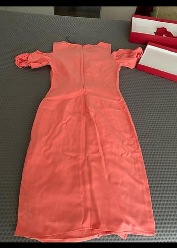 Vakko Kırmızı Mini Saten Bluz - Görsel 3