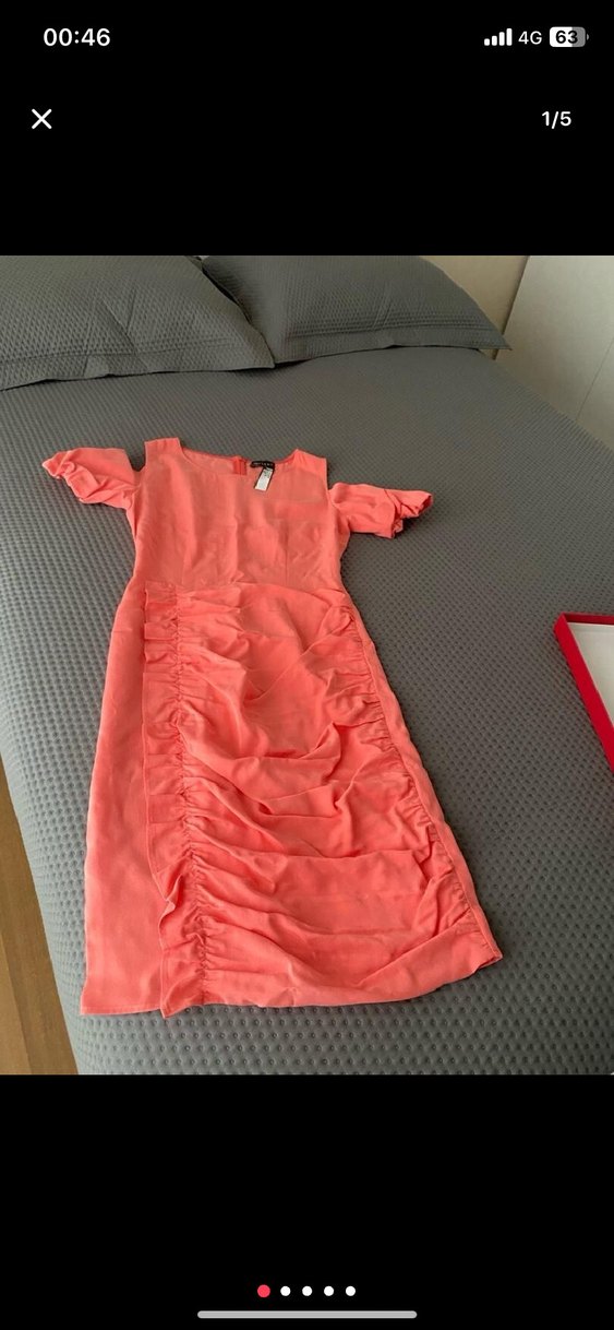 Vakko Kırmızı Mini Saten Bluz - Görsel 2