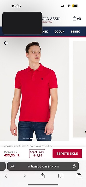 U.S.Polo Erkek Tişört