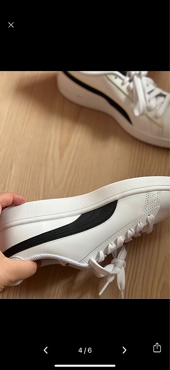 38,5 Beden beyaz Renk Puma kadın spor ayakkabı