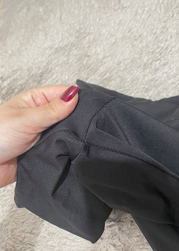 Siyah Midi Spor Tayt - Görsel 2