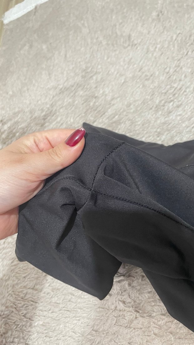 Siyah Midi Spor Tayt - Görsel 2