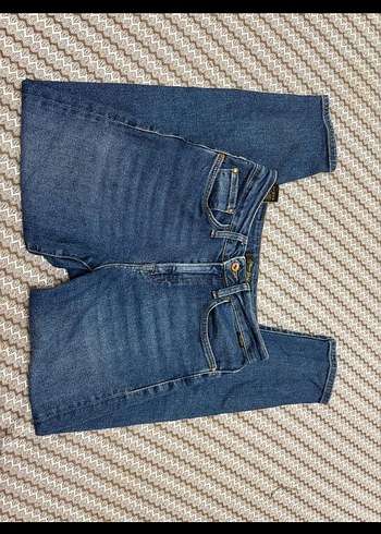 Kadın Mavi Denim Midi Boy Kot Pantolon