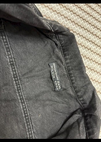 36 Beden Düğmeli Siyah Kadın Denim Ceket