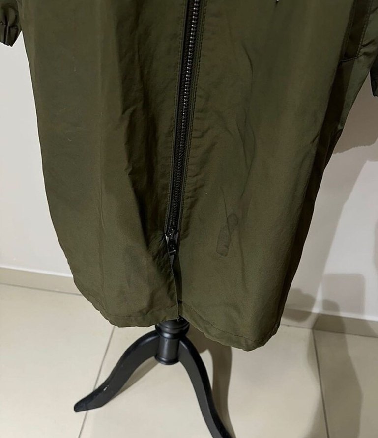 Massimodutti Uzun Haki Kadın Parka - Görsel 4