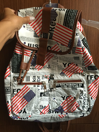 m Beden Amerikan bayraklı sırt çantası