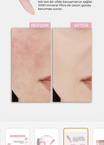 Sinoz Pembe Ton Eşitleyici Güneş Kremi SPF 50 - Görsel 6