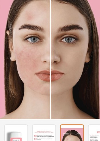 Sinoz Pembe Ton Eşitleyici Güneş Kremi SPF 50 - Görsel 3