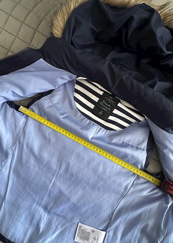 Kürklü Lacivert Kadın Yelek - Görsel 3