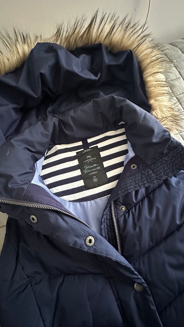 Kürklü Lacivert Kadın Yelek - Görsel 2