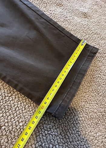 Düğmeli Kahverengi Erkek kanvas Pantolon - Görsel 4