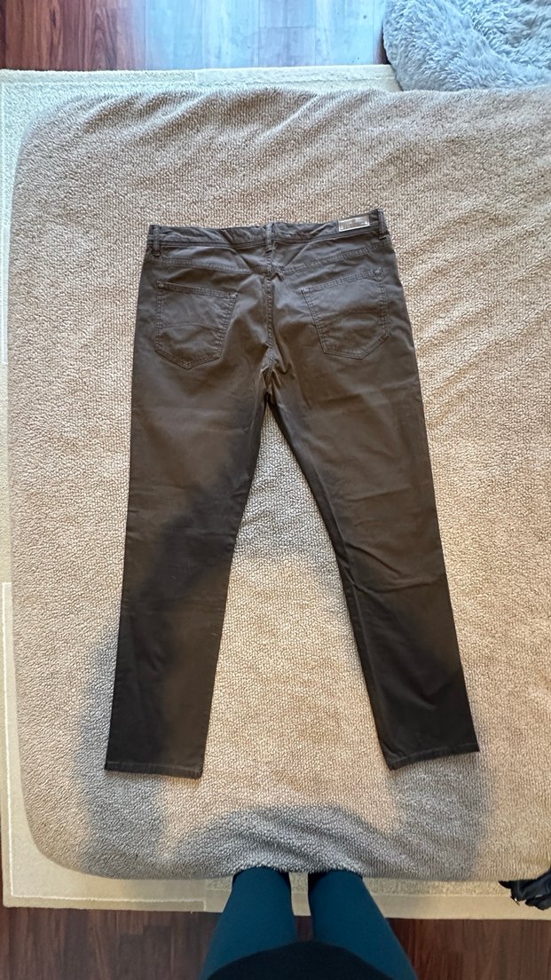 Düğmeli Kahverengi Erkek kanvas Pantolon - Görsel 2