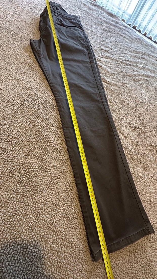 Düğmeli Kahverengi Erkek kanvas Pantolon - Görsel 3