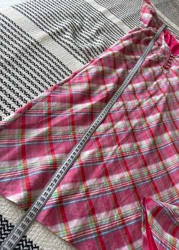 Pembe Bohem ipekli elbise - Görsel 4