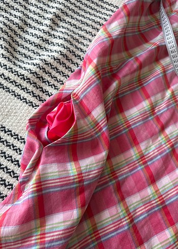 Pembe Bohem ipekli elbise - Görsel 5