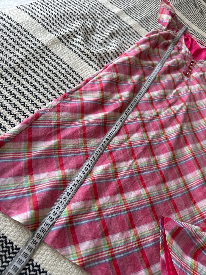 Pembe Bohem ipekli elbise - Görsel 4