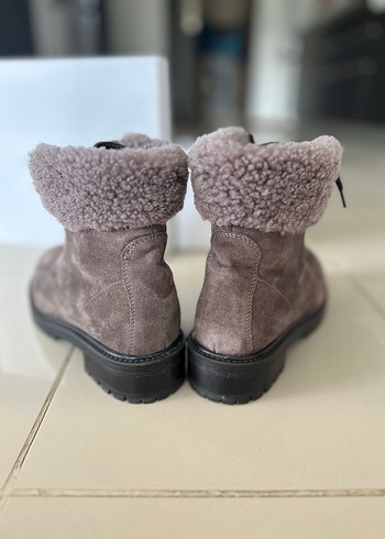 Vizon Süet Kürklü Kadın Bot - Görsel 6