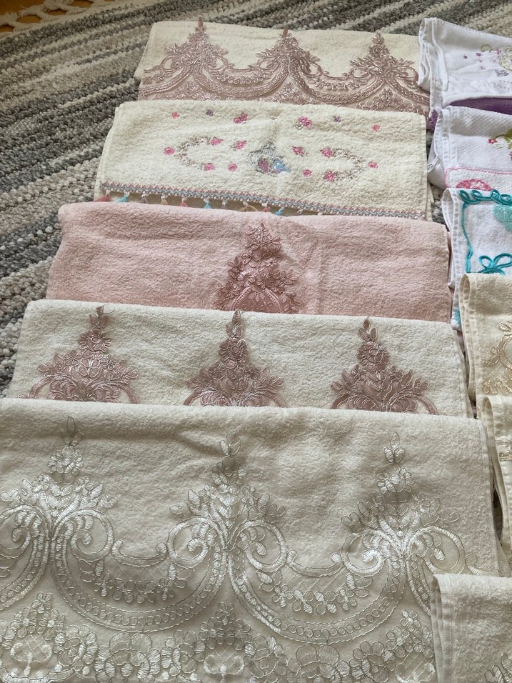 Nakışlı Bohem Çok Renkli Havlular - Görsel 2