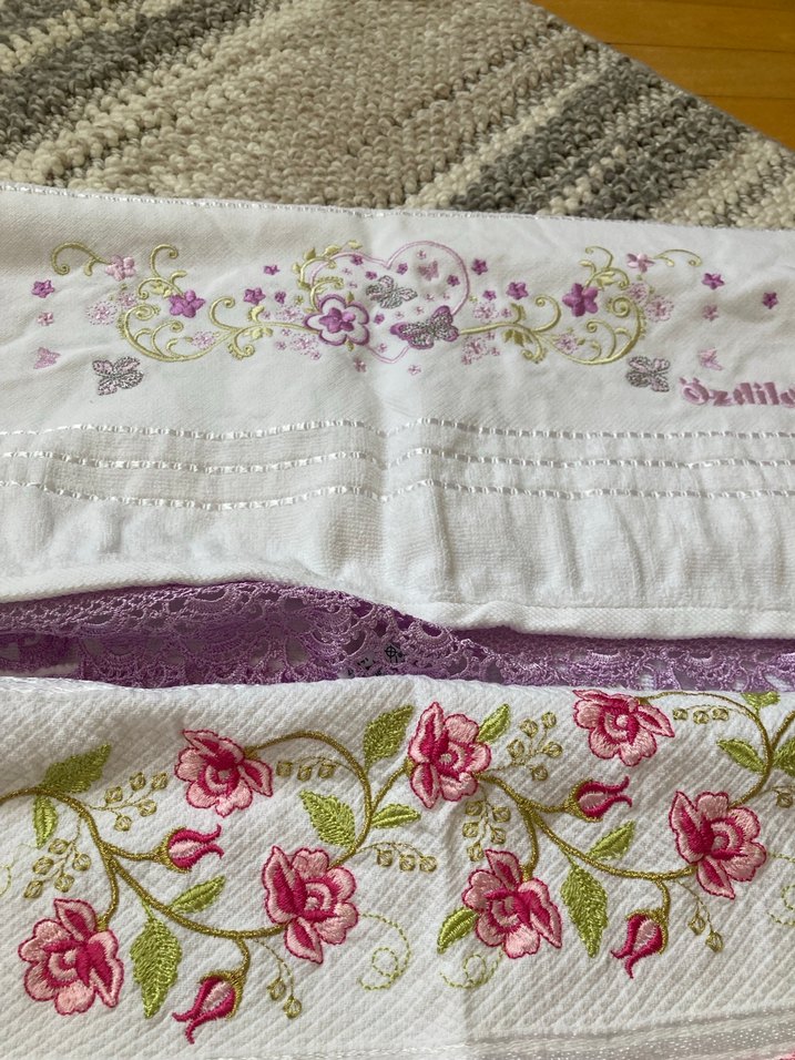 Nakışlı Bohem Çok Renkli Havlular - Görsel 5