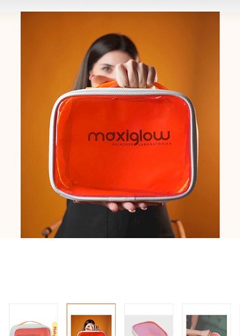 Renkli Parlak Kadın Makyaj Çantası - Görsel 2