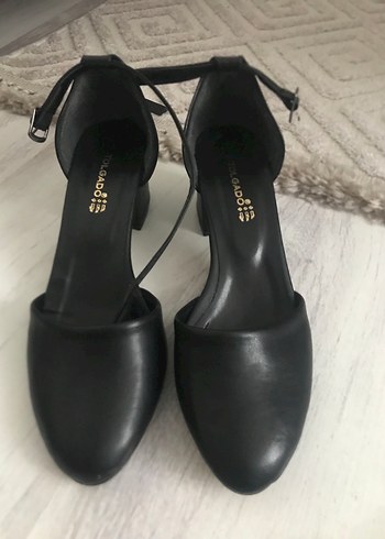 Kadın Siyah Klasik Topuklu Ayakkabı - Görsel 5