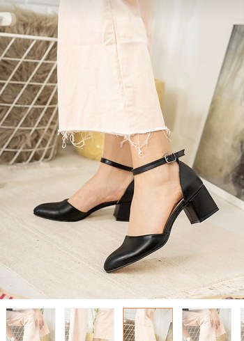Kadın Siyah Klasik Topuklu Ayakkabı - Görsel 2
