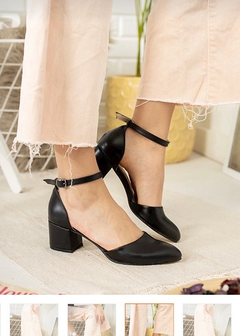 Kadın Siyah Klasik Topuklu Ayakkabı - Görsel 3