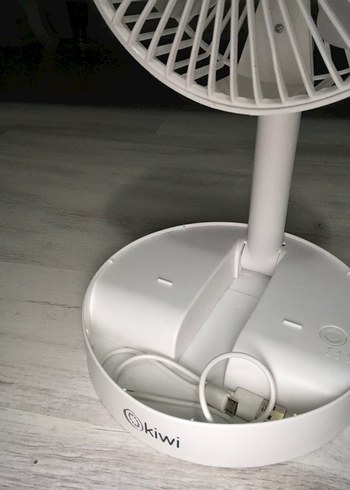 Şarjlı Masaüstü Fan 16 cm Beyaz - Görsel 8