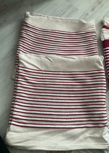 Bordo Nakışlı Hafif Desenli kırlent kılıfı - Görsel 5