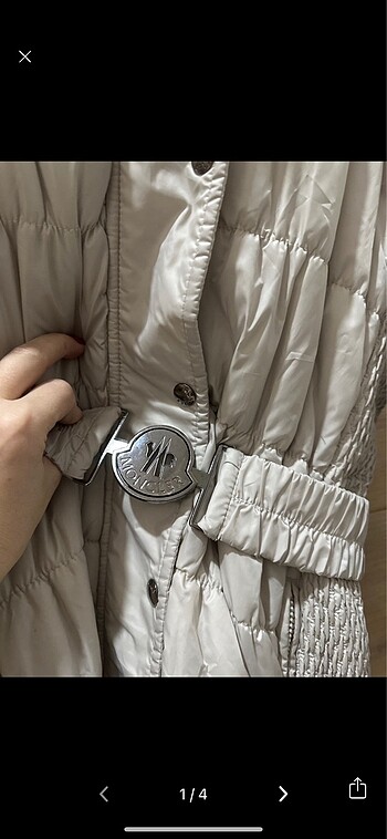 m Beden beyaz Renk Moncler Mont