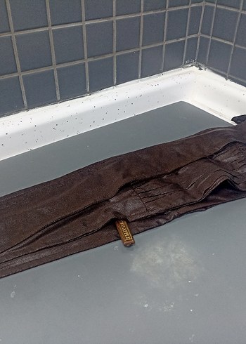 Kadın Kahverengi deri kemerderi kemer'dir - Görsel 2