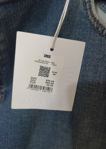 xl Beden mavi Renk kot pantolon