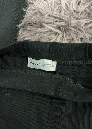 Bershka Siyah Salaş Fitilli Kadın Pantolon - Görsel 2