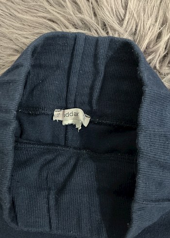 Addax Lacivert Yumuşak Wide Leg Tayt Pantolon - Görsel 3