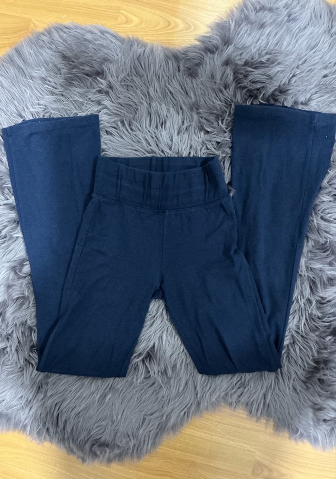 Addax Lacivert Yumuşak Wide Leg Tayt Pantolon - Görsel 2